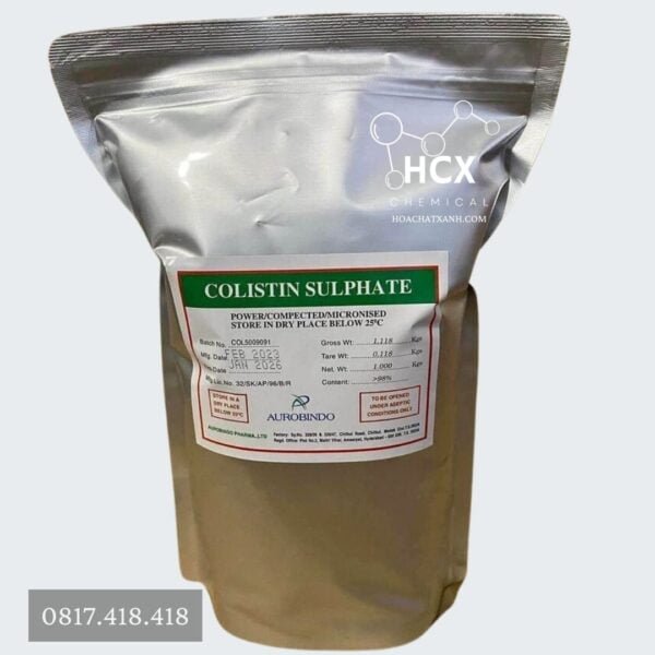 Colistin-gói-1kg-aurobindo-hcx-chemical